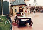 Food carts at an amusement park.